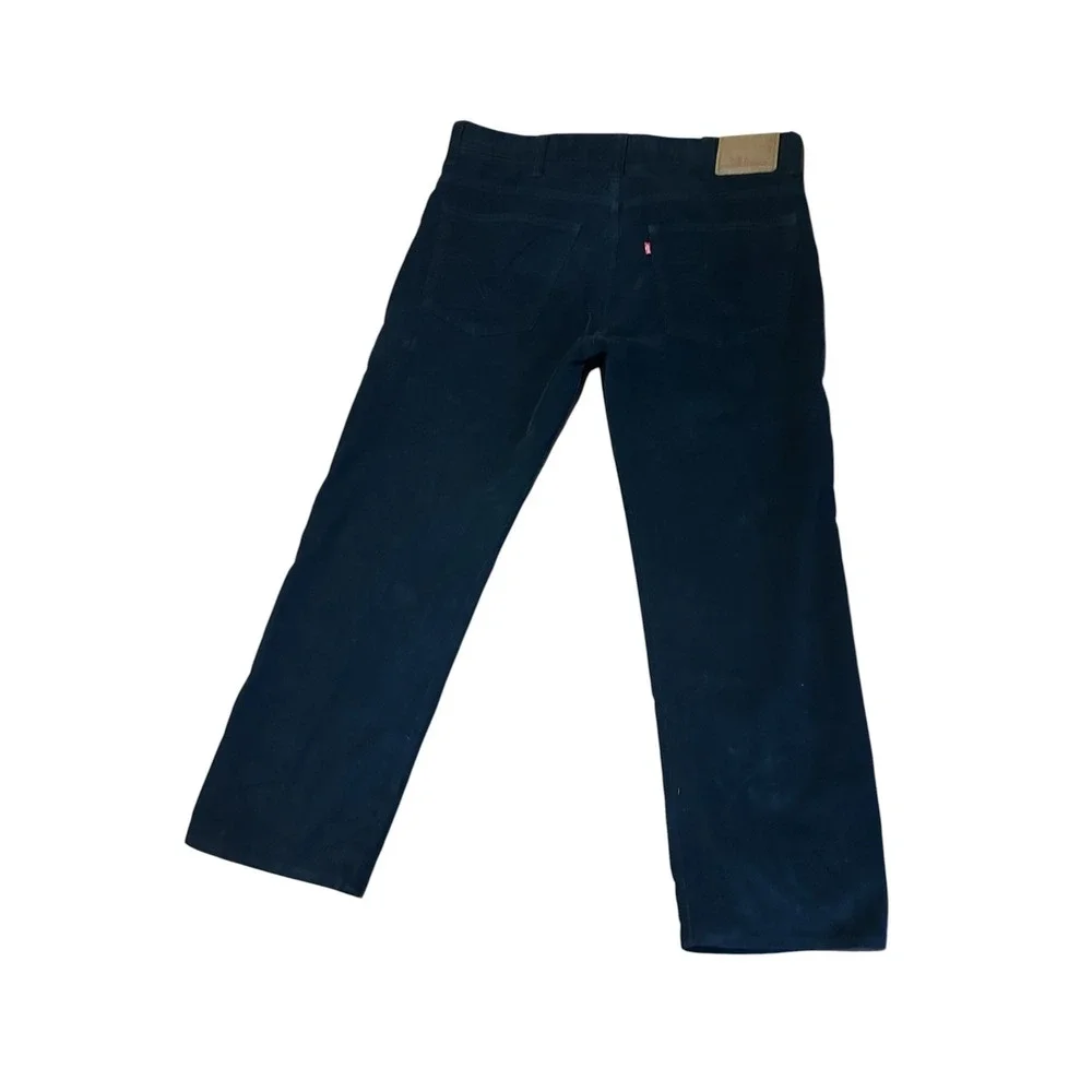Levis 549 Low Loose Black Corduroy Pants Mens 37x31 Relaxed Skater Vintage